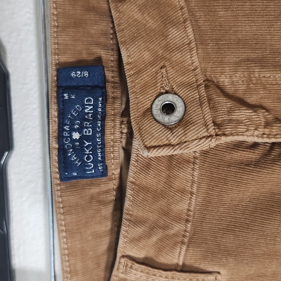 Lucky Brand Tan Corduroy Pants Size 8/29 Lolita Skinny - Picture 4 of 16